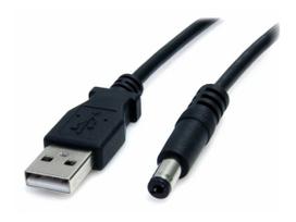 StarTech.com 3 ft USB to Type M Barrel 5V DC Power Cable - Stromkabel - 4-poliger USB-Anschluss Typ A (nur Strom) (M) - Gleichstromstecker 5,5 mm (M) - 91cm - geformt - Schwarz - für P/N: ST122LE (USB2TYPEM)