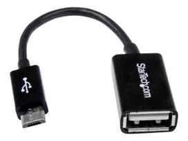 StarTech.com 12,70cm (5) Micro USB to USB OTG Host Adapter - Micro USB Male to USB A Female On-The-GO Host Cable Adapter (UUSBOTG) - USB-Adapter - USB (W) zu Micro-USB Typ B (M) - USB2.0 OTG - 12,7 cm - Schwarz - für P/N: ST4300U3C1, ST4300U3C1B (UUSBOTG)