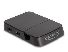 Delock Smartphone Dockingstation 4K mit integrierter Halterung - HDMI / USB / Hub / SD / Micro SD für Android oder Windo