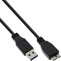 InLine 35430 - USB-Kabel - USB Typ A, 4-polig (M) - Micro-USB Typ B, 9-polig (M) - 3,0m (USB3.0) (35430)