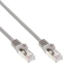 InLine - Patch-Kabel - RJ-45 (M) zu RJ-45 (M) - 1,0m - SF/UTP - CAT 5e - ohne Haken - Grau (Packung mit 70) (B-72511)