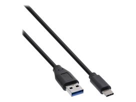 InLine - USB-Kabel - 24 pin USB-C (M) zu USB Typ A (M) - USB 3,2 Gen 2 - 2,4 A - 1,0m - Schwarz (Packung mit 70) (B-35711)