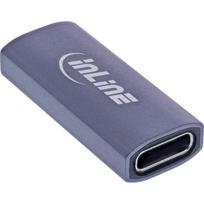 InLine USB4 Adapter USB-C Buchse/Buchse Aluminium grau (35900E)