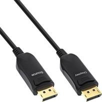 InLine DisplayPort 2.1 AOC Kabel - UHBR 13.5 - optisch - aktiv - schwarz - 20m