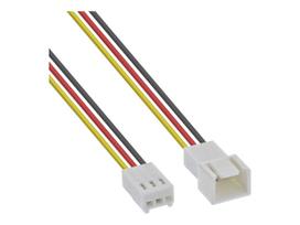 InLine Lüfterkabel Verlängerung 3pol Molex Stecker Buchse 2m - Strom/Netzteil - 2 m (33328M)