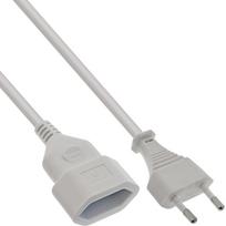 InLine Euro-Verlängerung Eurostecker an Eurokupplung weiss 0.5m - Audio/Multimedia - Strom/Netzteil