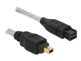 DeLOCK - IEEE 1394-Kabel - 9 PIN FireWire 800 (M) - FireWire, 4-polig (M) - 1,0m (IEEE 1394b) (82588)