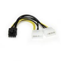 StarTech.com LP4 auf 8-Pin PCI Express Grafikkarten Stromkabel - Netzteil - interne Stromversorgung, 4-polig (M) - PCI-Express-Stromversorgung, 8-polig (M) - 15,3 cm (LP4PCIEX8ADP)
