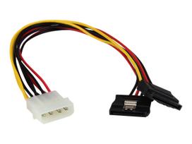 StarTech.com 4-Pin Molex auf SATA Y-Stromkabel - Molex zu Serial-ATA Splitter Y-Kabel - Netzteil - 15 PIN SATA Power (W) - interne Stromversorgung, 4-polig (M) - 30cm - mit Verriegelung (PYO2LP4LSATA)