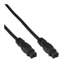InLine FireWire Kabel - IEEE1394 9pol Stecker / Stecker - schwarz - 3m