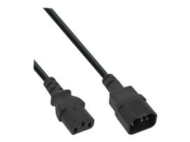 InLine Spannungsversorgungs-Verlängerungskabel - IEC 60320 C13 zu IEC 60320 C14 - 2 m - Schwarz (Packung mit 35)