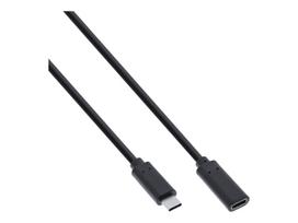 InLine USB 3.2 Gen.1x2 Kabel - USB-C Verlängerung ST/BU - schwarz - 1,5m