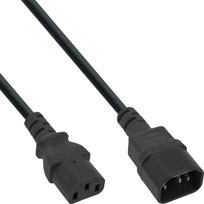 InLine Spannungsversorgungs-Verlängerungskabel - IEC 60320 C13 zu IEC 60320 C14 - 1.8 m - Schwarz (Packung mit 35)