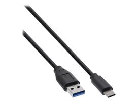 InLine - USB-Kabel - 24 pin USB-C (M) zu USB Typ A (M) - USB 3,2 Gen 1 - 1,5 A - 2,0m - Schwarz (Packung mit 60) (B-35712)