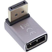 InLine DisplayPort 1.4 Adapter - DisplayPort Stecker / Buchse - 90° oben - 8K
