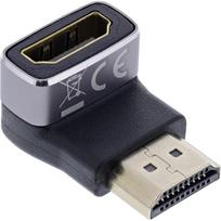InLine HDMI Adapter - HDMI A Stecker / Buchse - 90° unten - 8K UHD