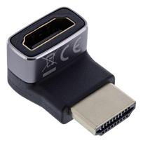 InLine HDMI Adapter - HDMI A Stecker / Buchse - 90° oben - 8K UHD