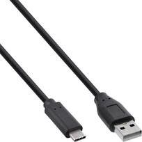 InLine 130er B-Pack USB 2.0 Kabel - USB-C an A Stecker - schwarz - 1m (B-35731)