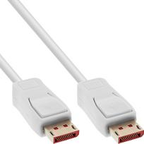 InLine DisplayPort 1.4 Kabel - 8K - weiß - vergoldete Kontakte - 2m (17202W)