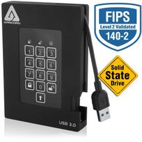 Apricorn SSD ext. 2,5 1TB Aegis Padlock Fortress USB 3.0 256-bit AES-XTS, FIPS 140-2 Lvl2, 4user (A25-3PL256-S1000F)
