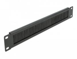 DeLOCK Cable Management Brush Strip - Cable management panel with brush - Schwarz - 1U - 48,3 cm (19) (66288)