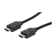 MANHATTAN High Speed HDMI Kabel mit Ethernet Kanal HDMI-Stecker auf Stecker, Geschirmt, Schwarz, 3m (323222)