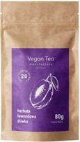 Vegan Tea Levandų ir slyvų juodoji arbata – 80 g papildymo pakuotė