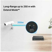 Šakotuvas „Switch TP-Link“ 5 prievadų gigabito darbalaukio komutatorius su 4 prievadų „PoE+“
