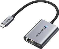 "Cable Matters" USB C-Gigabit Ethernet adapteris su 140W įkrovimu (USB C LAN adapteris), užtikrinantis 1000Mbps laidinio Ethernet greitį, skirtas "Chromecast" ir "Google TV" (2020 m. versija)