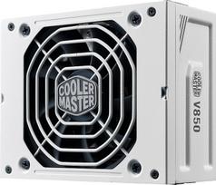 "Cooler Master V850 SFX Gold ATX 3.1 EU Plug" - 850 W "80 Plus Gold" kompiuterio maitinimo šaltinis, visiškai modulinis maitinimo šaltinis, SFF/mini-ITX maitinimo šaltinis, 92 mm FDB ventiliatorius, PCIe 5.1 kabelis, SFX ir ATX laikiklis - baltas