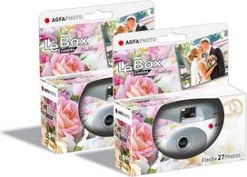 AGFA Photo Pack 2 x 601025 - Įrankis Photo Jetable LeBox Wedding, 27 Photos, Objectif Optique 31 mm - Pilka