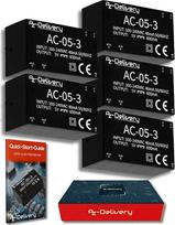 AZDelivery 5 x 220 V-5 V mini maitinimo šaltinis, suderinamas su "Arduino" ir "Raspberry Pi", įskaitant el. knygą