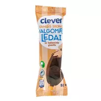 Vanilės skonio valgomieji ledai su kakaviniu glaistu CLEVER, 52 ml