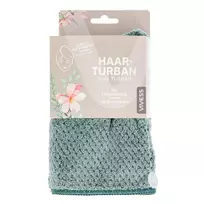 Plaukų rankšluostis turbanas VIVESS, žalias