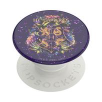 Popsockets PopGrip with Licensed Glitter Hogwarts Floral Design