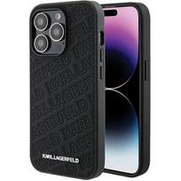 KARL LAGERFELD case for IPHONE 15 Pro KLHCP15LPQKPMK (Quilted Pattern) black