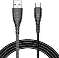 VEGER USB A to Type-C Cable, 2.4A, V104, 1.2m, Black