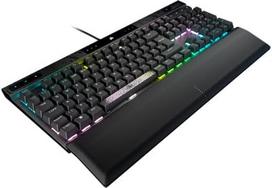 "Corsair K70 MAX RGB" magnetinė mechaninė laidinė žaidimų klaviatūra - reguliuojami MGX jungikliai, vienu metu veikiantys SOCD ir greito paleidimo PBT dvigubo šūvio klavišai, garso slopinimas, 8000