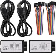 "Energetic" 2 rinkiniai Loginis analizatorius USB 24MHz 8 kanalai 24m/s Loginis analizatorius loginiam analizatoriui ARM FPGA Loginis analizatorius 24M 8 kanalai