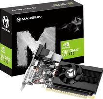 "maxsun GeForce GT 710 4GB žemo profilio vaizdo grafikos kortelė GPU, mažos sąnaudos, VGA, DVI-D, HDMI, HDCP, palaiko "DirectX 12", "OpenGL 4.5", tyli pasyvioji aušinimo sistema be ventiliatoriaus