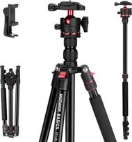 "NEEWER Basics" anglies pluošto kelioninis trikojis "Monopod", 72 colių kompaktiškas lengvas nešiojamas mobiliojo telefono fotoaparato trikojis, suderinamas su "iPhone" vaizdo įrašymo įrenginiu, "Arca Ball Head", maksimali apkrova 13,2 svarų, TP14B