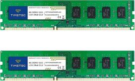 "Timetec" 16GB rinkinys (2x8GB) DDR3 1333 MHz PC3-10600 Non-ECC Unbuffered 1.5V CL9 2Rx8 Dual Rank 240 Pin UDIMM PC Desktop Computer RAM modulio atnaujinimas