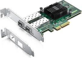 1000Mbps Gigabit Ethernet PCI Express NIC tinklo kortelė su "Intel I350AM2" lustu Ethernet serverio konvertuoto tinklo adapteris I350-F2, PCIE 2.1 x4, du SFP prievadai, lyginti su "Intel I350-F2