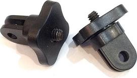2 x universalus skaitmeninių vaizdo kamerų trikojo adapteris Macropore apšvietimas 1/4" jungties jonų varžtas, skirtas "GoPro Hero" serijos 5/4/3 sportiniams veiksmams Nuotraukų grafikos dalys Priedai