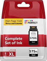 575XL juoda suderinama su "Canon" PG-575XL spausdintuvo kasete, labai suderinama su "Canon PIXMA TS3550i", TS3551i, TR4750i, TR4751i, TR4755i, 575 XL rašalo kasete, 1 pakuotė, aukščiausios kokybės suderinamumas