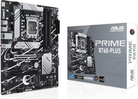 ASUS Prime B760M-PLUS žaidimų pagrindinė plokštė "Intel LGA 1700" lizdas (mATX, PCIe 4.0, DDR5, 2x M.2, SATA 6Gb/s, DisplayPort, HDMI, Aura Sync)