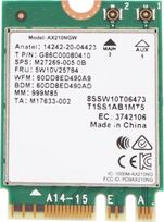 AX210NGW WiFi kortelė Wifi 6E M.2 nešiojamojo kompiuterio belaidžio ryšio kortelė Win 10/11 64Bit 2 4G/574Mbps 5G/2400Mbps 6G/2400Mbps Bluetooth 5.3 WPA3 tinklo saugumas