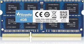 DDR3/DDR3L 4GB RAM atmintis nešiojamiesiems kompiuteriams 1600MHz CL11 SODIMM, nešiojamųjų kompiuterių atmintis PC3-12800 / PC3L-12800 204-Pin 1.35V/1.5V Non-ECC PC atminties atnaujinimas Ultrabook, mėlyna