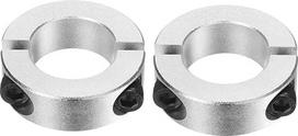 Dvigubas dvigubas Split Shank apykaklės 28mm skylė Dviejų dalių spaustuko apykaklė 48mm OD 15mm storio aliuminio lydinio varžtas Split Ring Pack of 2