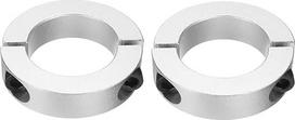 Dvigubo padalijimo koto apykaklė 60 mm skylė Dviejų dalių spaustuko apykaklė 95 mm OD 22 mm storio aliuminio lydinio varžtas Split Ring Pack of 2